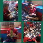 Book week ends : Book mark making competition was held